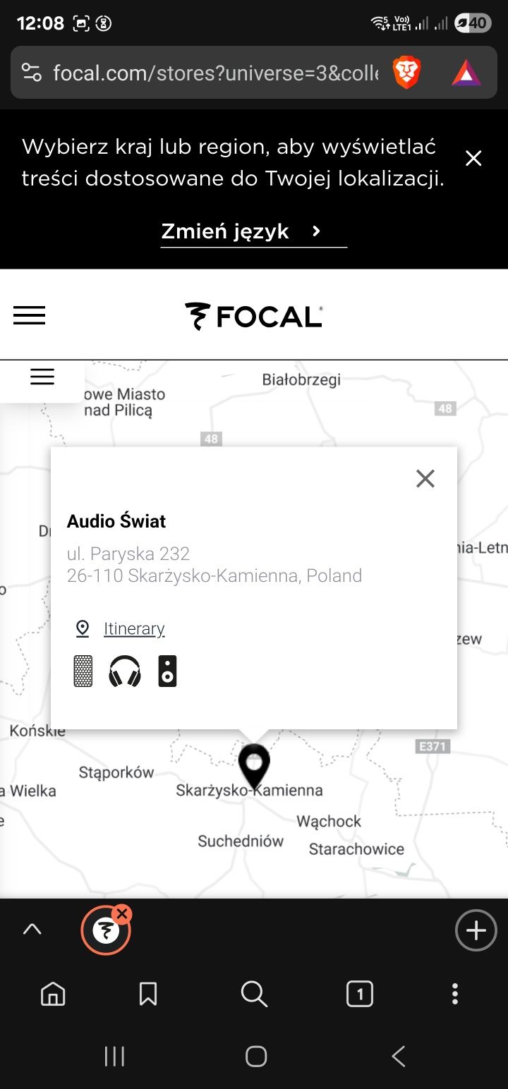 Kolumny Podłogowe Focal Aria Evo X N4 948 Para Gwarancja 5 Lat Czarne
