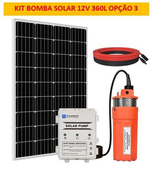 Kit bomba de água submersível solar de 12V /24V NOVO