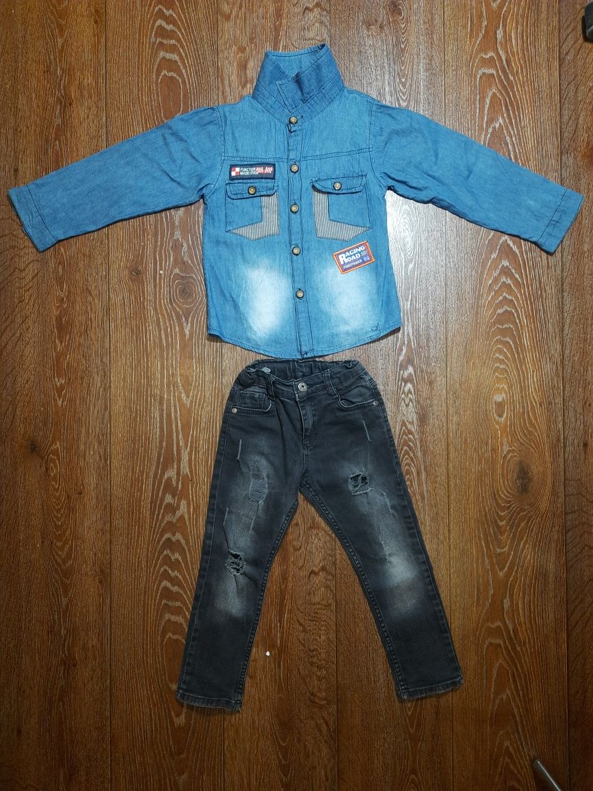 Джинсовые рубашка для хлопчика Зріст 110-116 см 5-6років