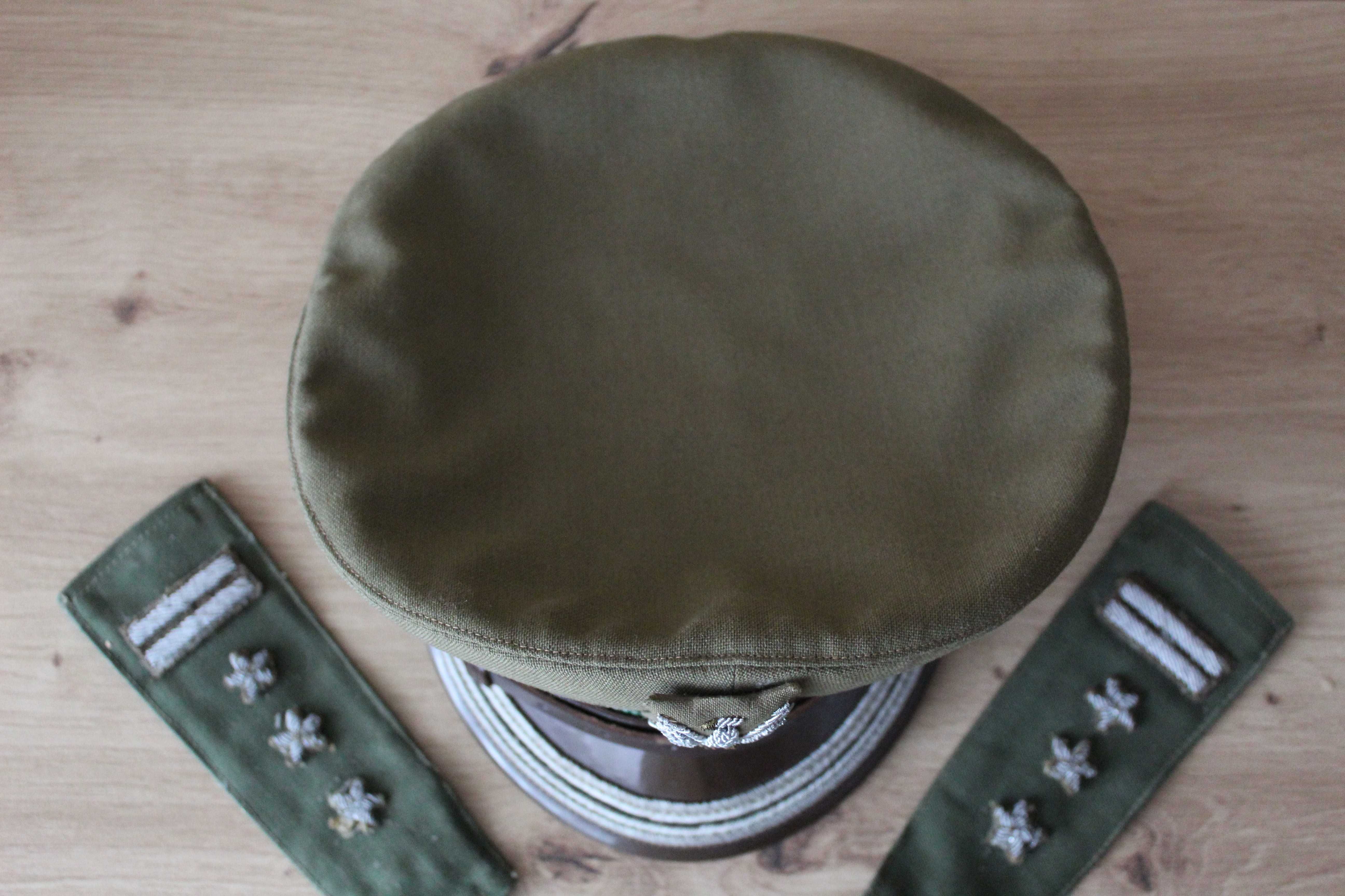 Czapka oficerska Pułkownika LWP WOP pagony WOP