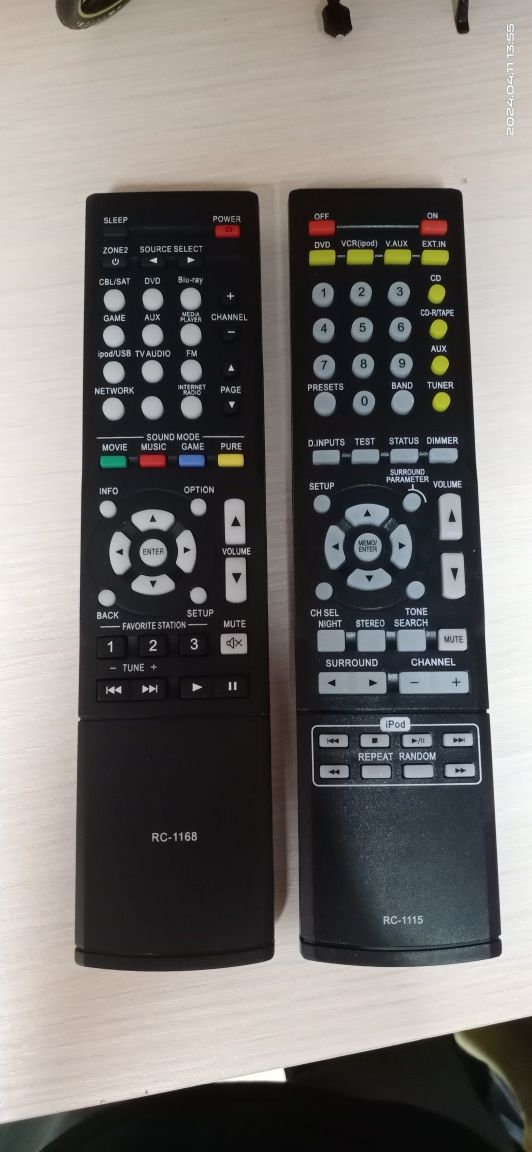 Продам пульти до ресиверів denon&yamaha