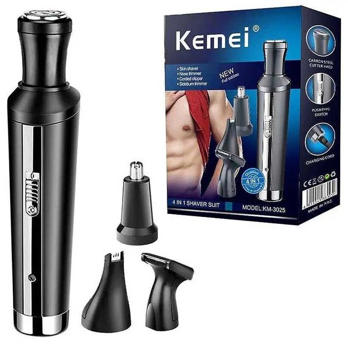4 в 1 Эпилятор, бритва, триммер Kemei Km-3025