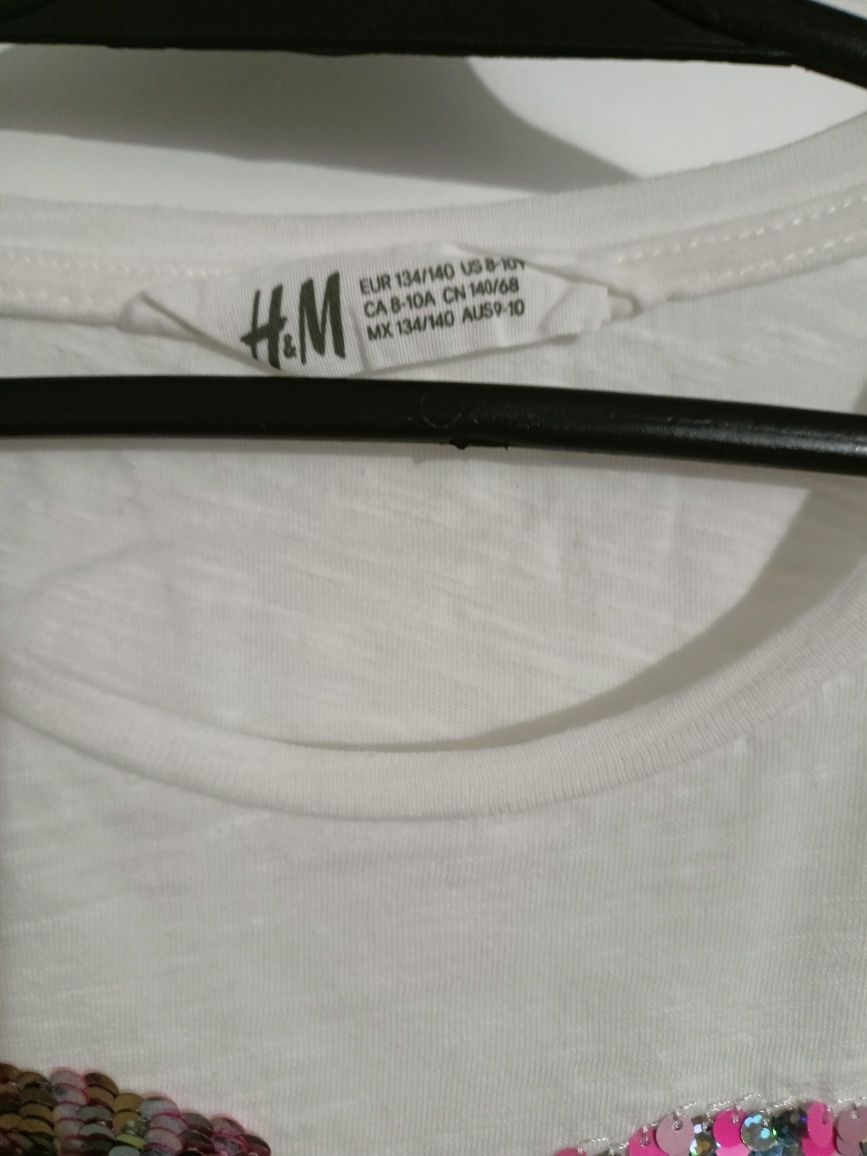 H&M bluzka bawełniana dziewczynka 8 -10 lat