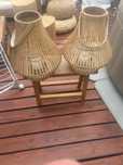 Lampion bambusowy drewniany duzy