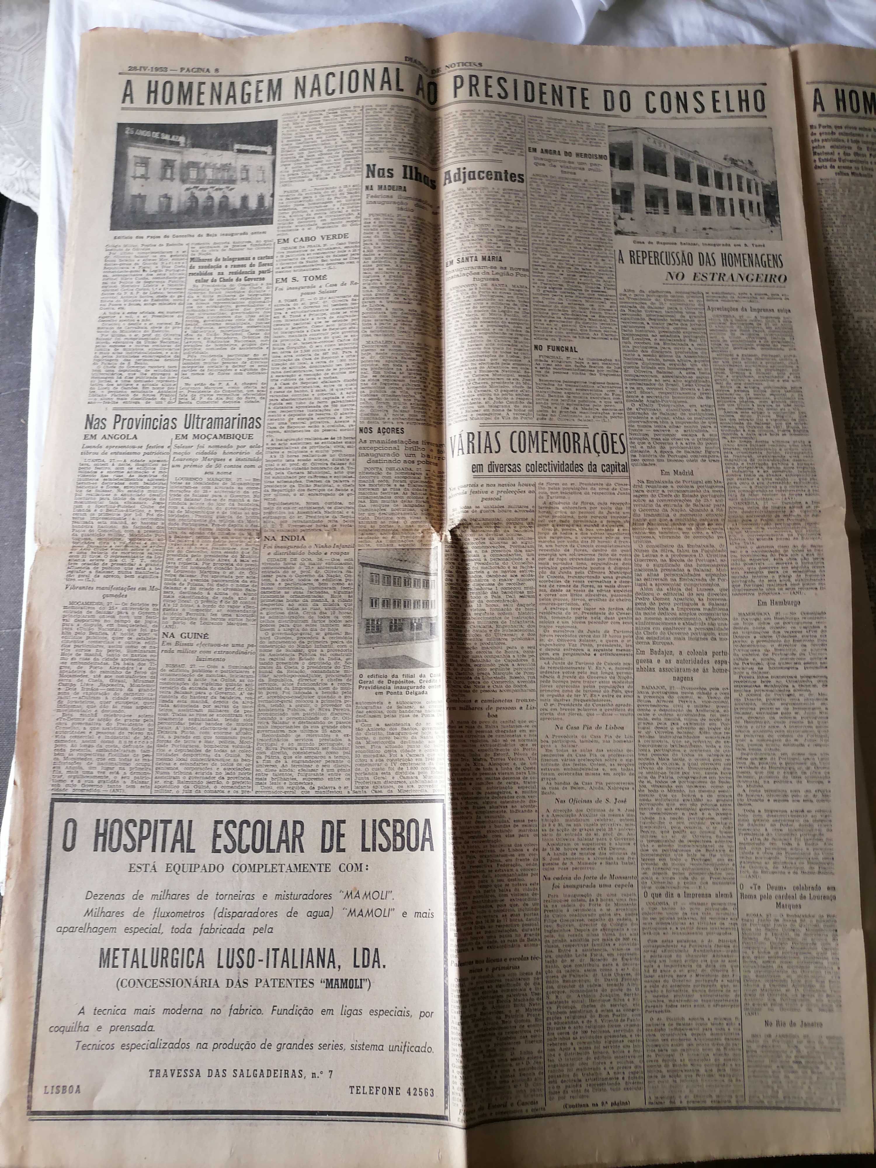 SALAZAR 25 Anos ao Serviço da Nação Apoteose de Agradecimento 1953