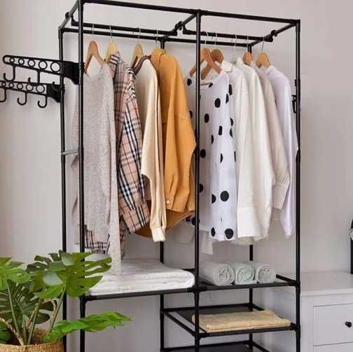 Вішалка з полицями Simple Coat Rack Double Row підлогова стійка