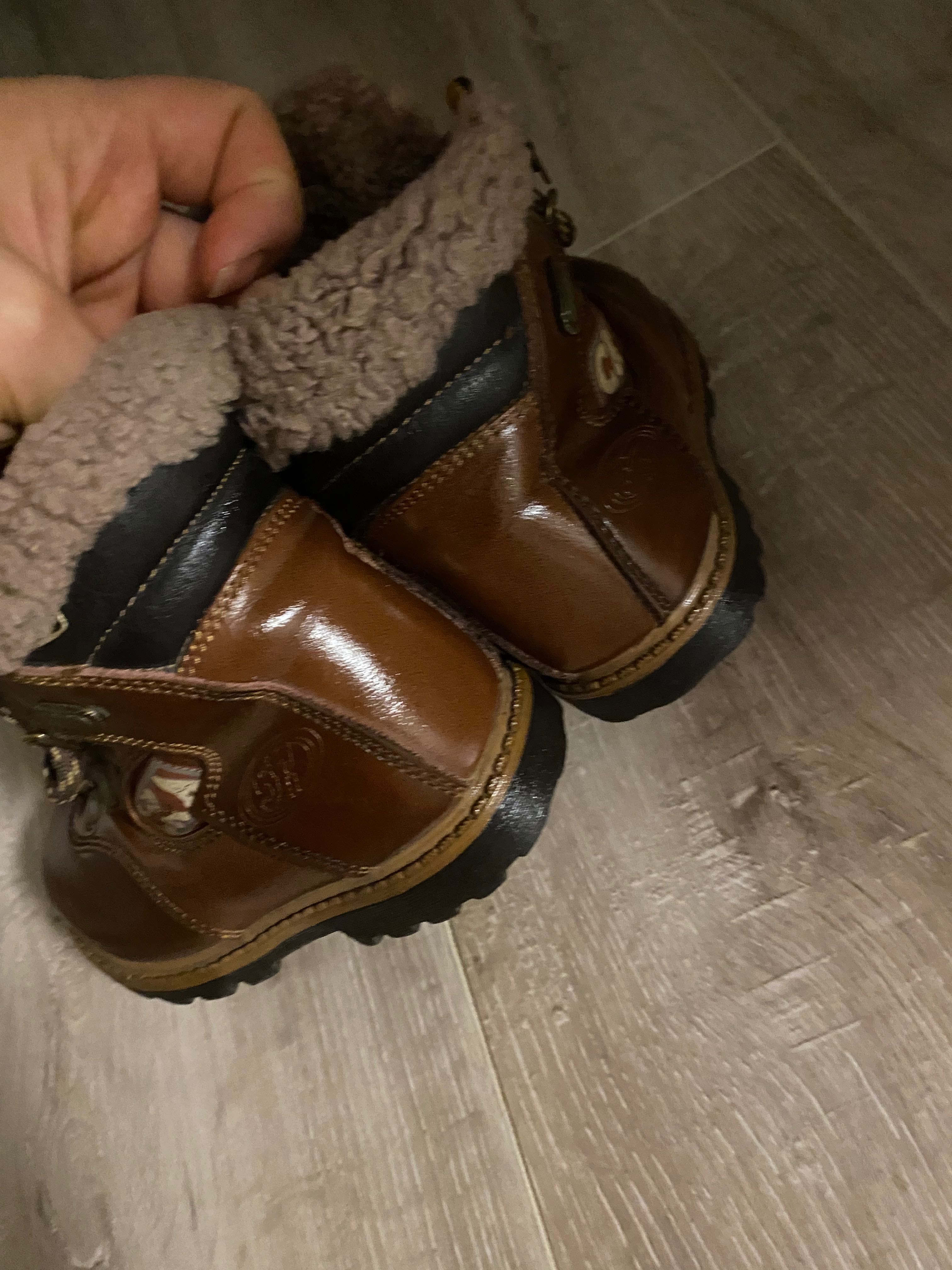 Ботинки/сапоги зимние(22 размер) кожа