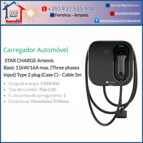 Carregador Automóvel Monofásco/Trifásico CHARGE 11KW