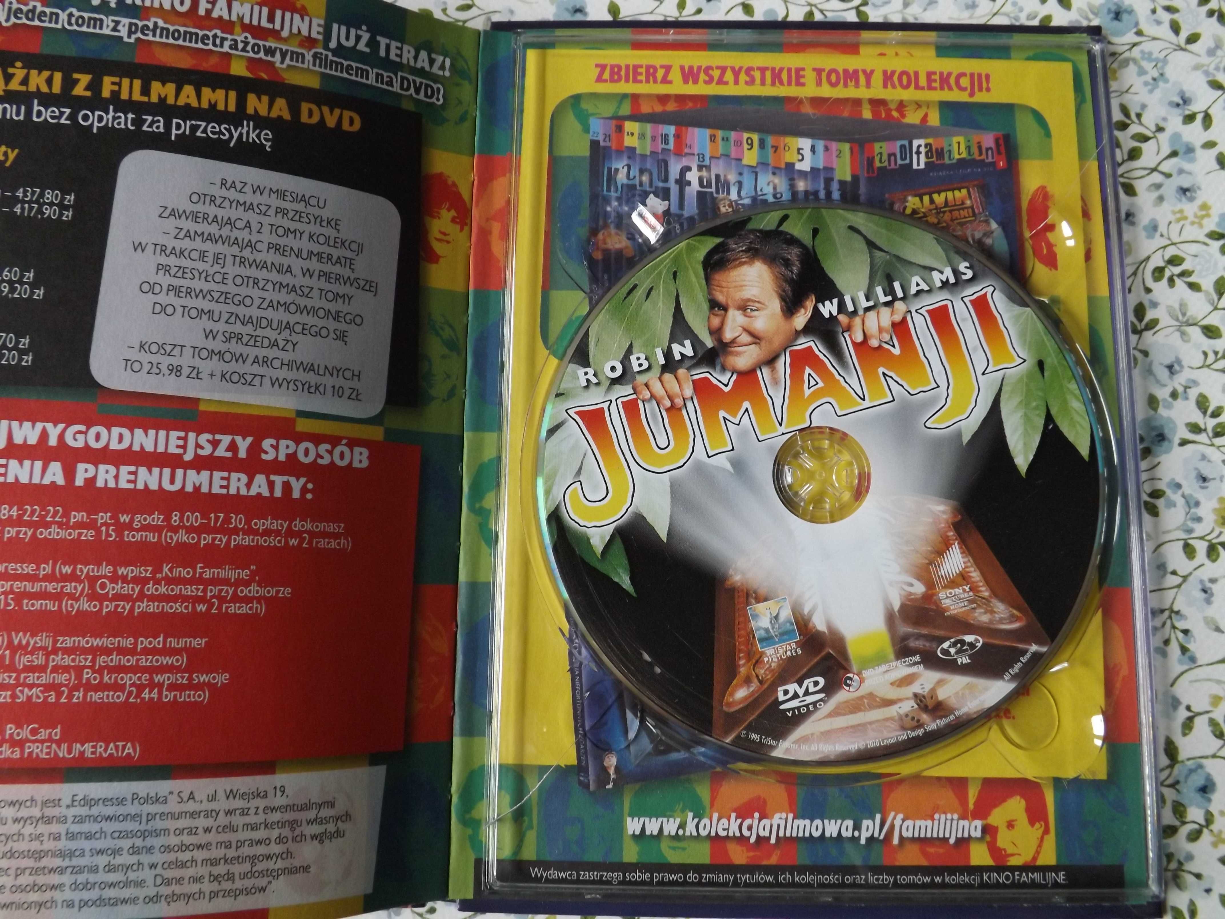 Jumanji Robin Williams dvd film bajka polski
