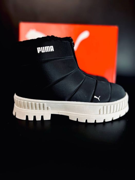 Очень теплые женские дутики Puma/ дутики на платформе пума