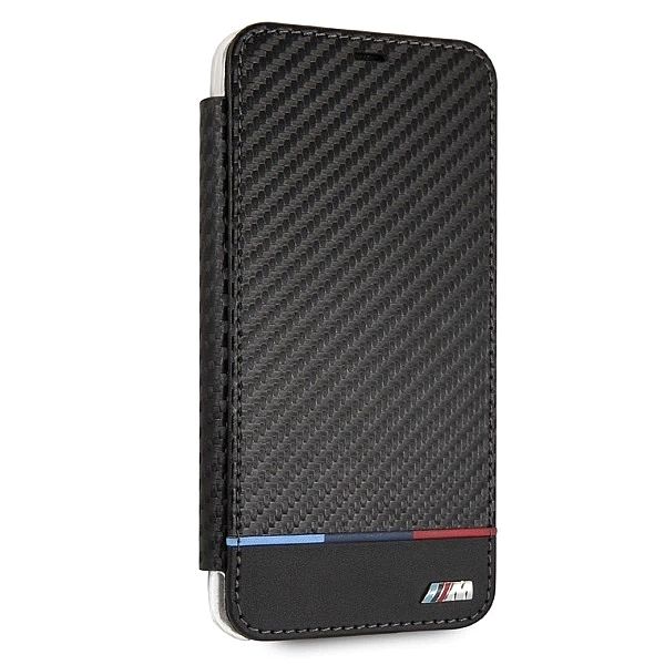 Etui BMW Carbon Tricolor Stripe na iPhone XS Max - czarne