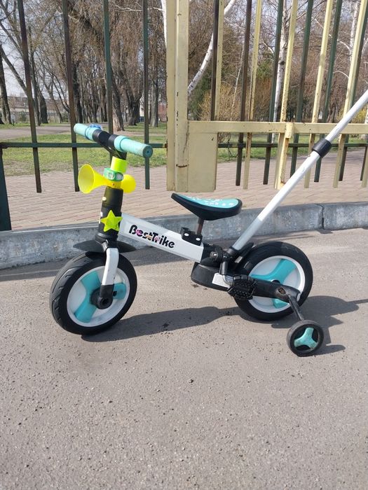 Продам біговел-велосипед з батьківською ручкою