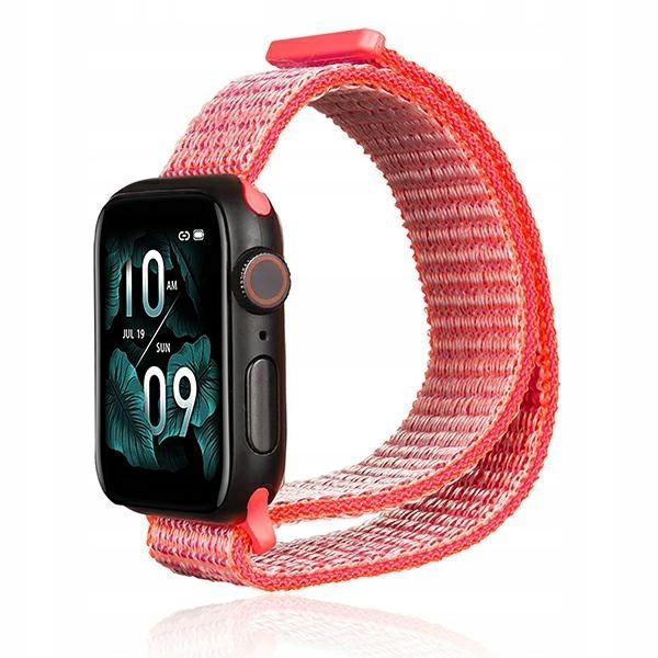 Pasek Beline Nylon Apple Watch 38 / 40 / 41 / 42 mm różowy