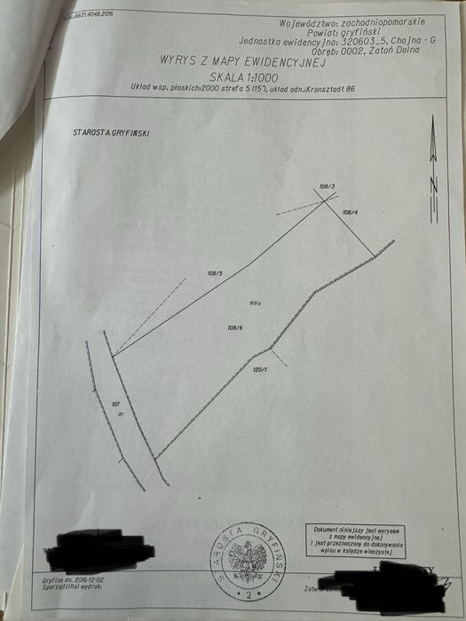 Działka rolna z potencjałem inwestycyjnym 4900m2 Zatoń Dolna, Chojna