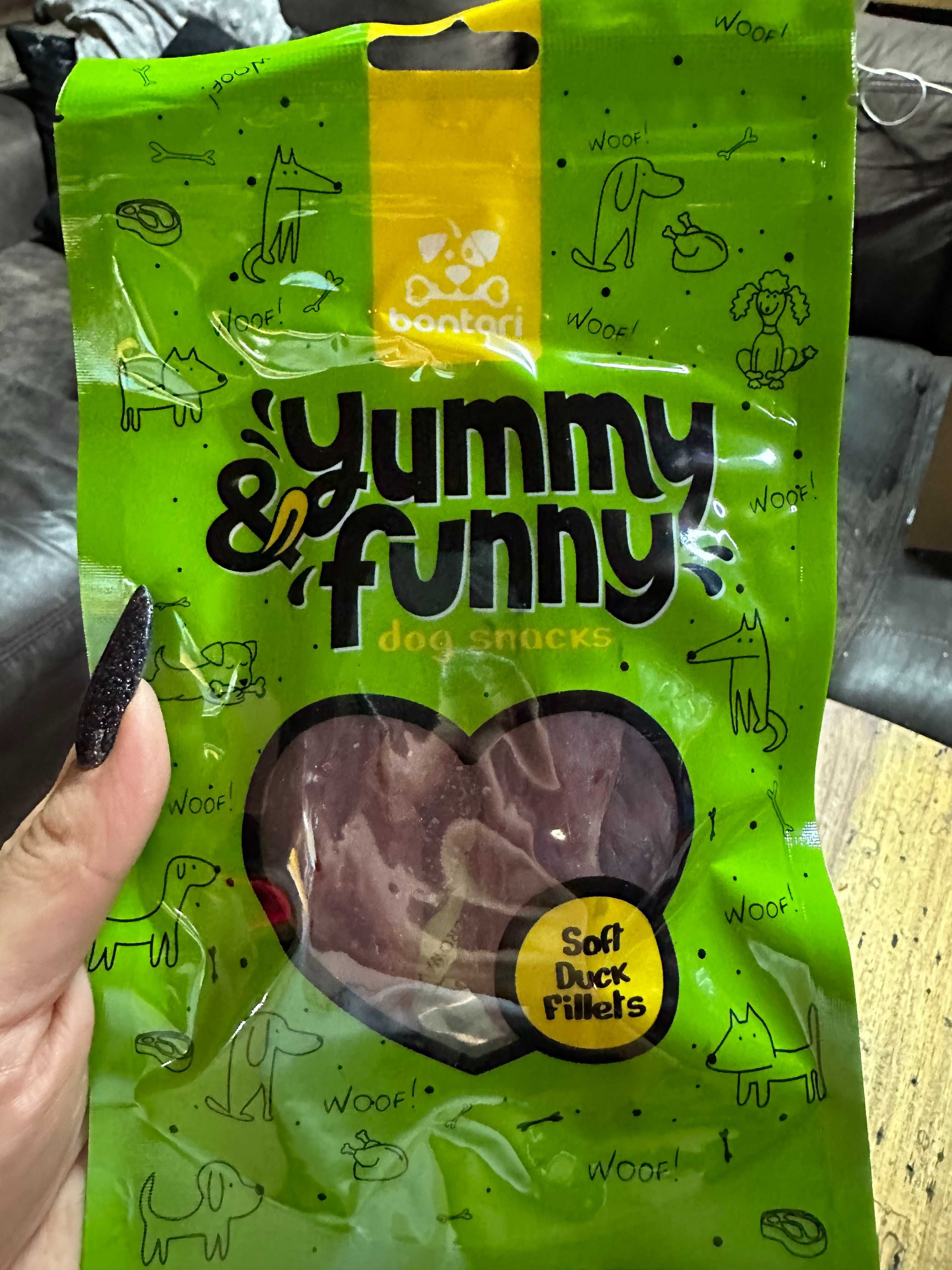 Yummy & Funny dog snacks !!! Miękkie filety z kaczki 80g NOWOŚĆ !