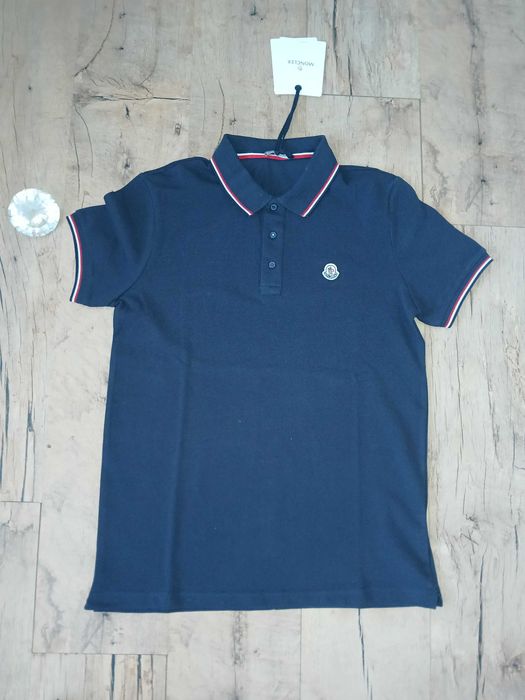 Granatowa koszulka polo Moncler L