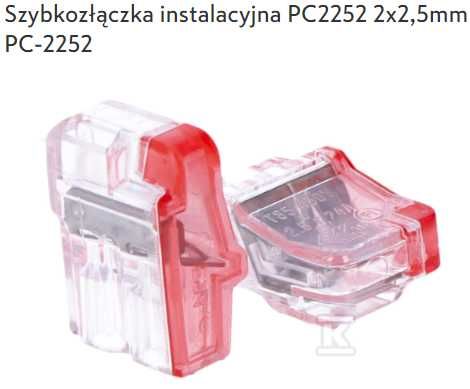 Szybkozłączka instalacyjna PC2252 2x2,5mm PC-2252 - 50% 100szt.