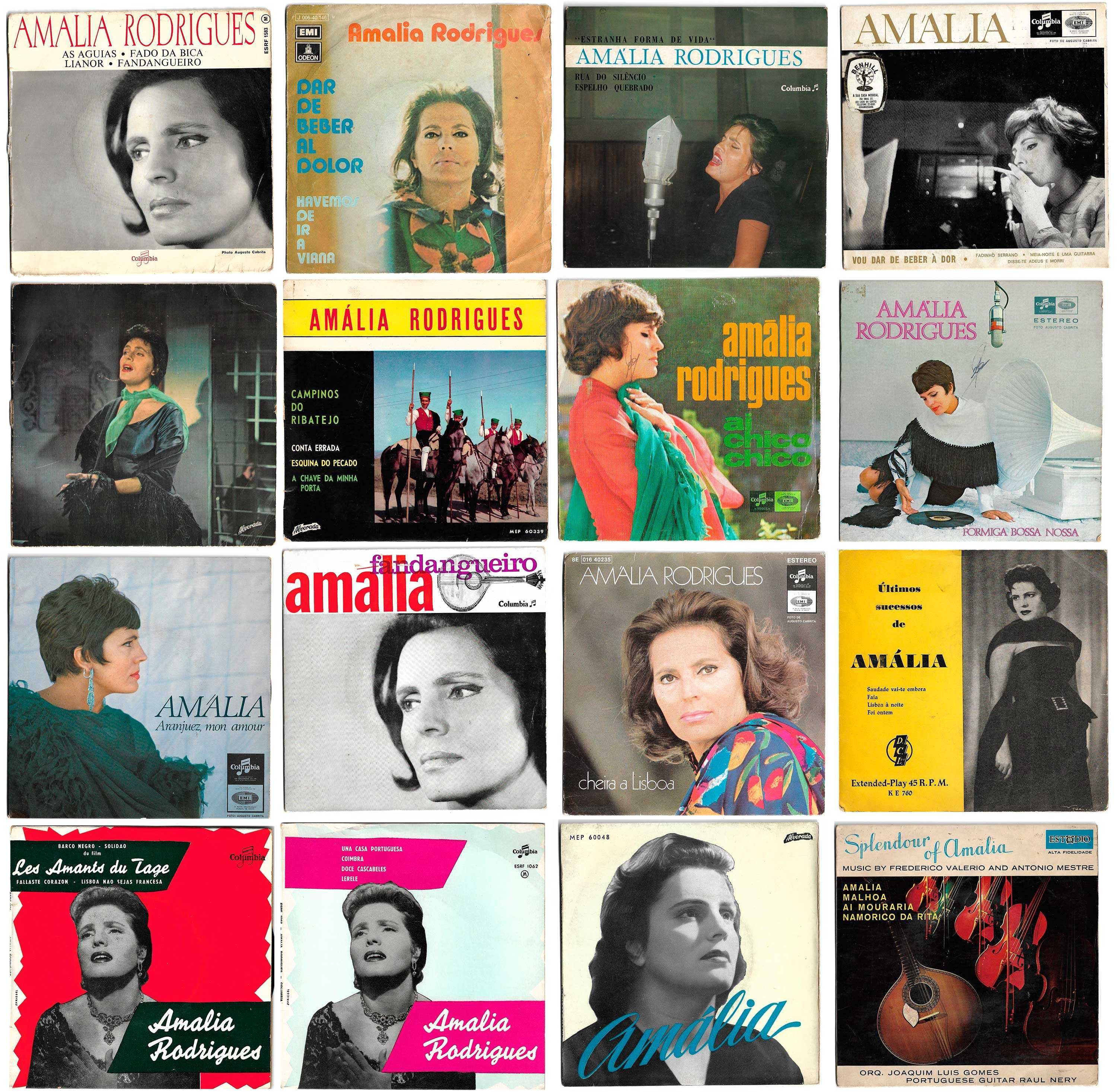 Amália Rodrigues LPs Singles CDs Postais