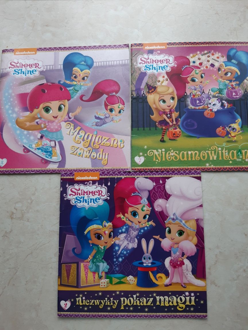 Książki Shimmer i Shine 3szt