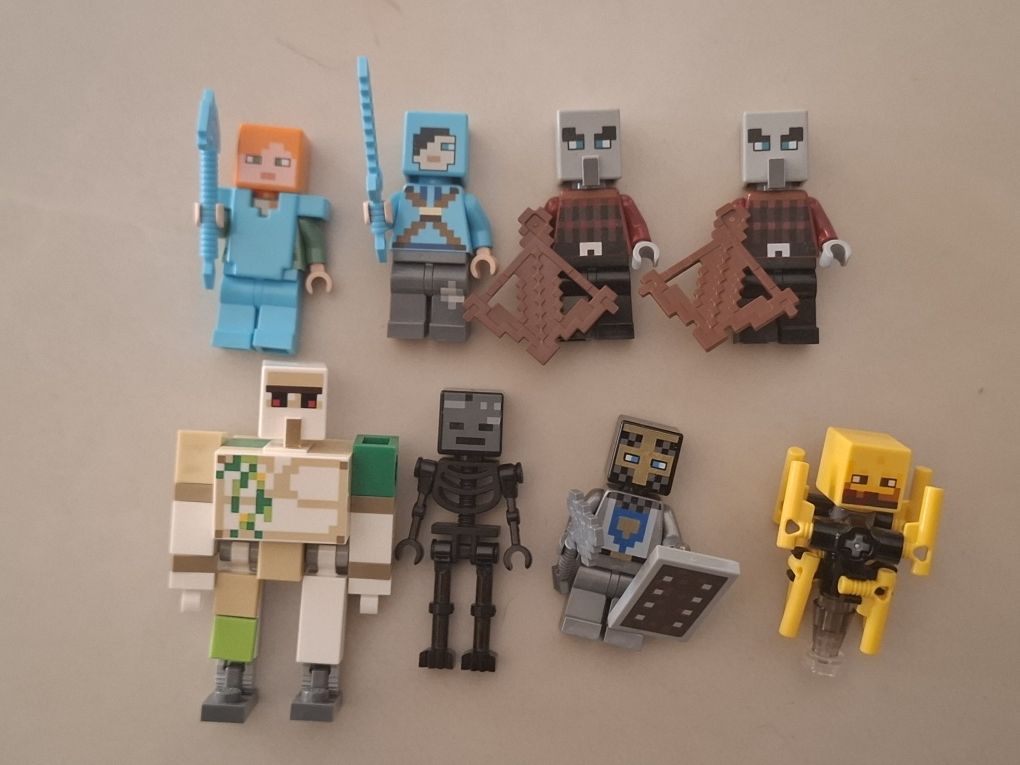 Figurki lego minecraft mała kolekcja