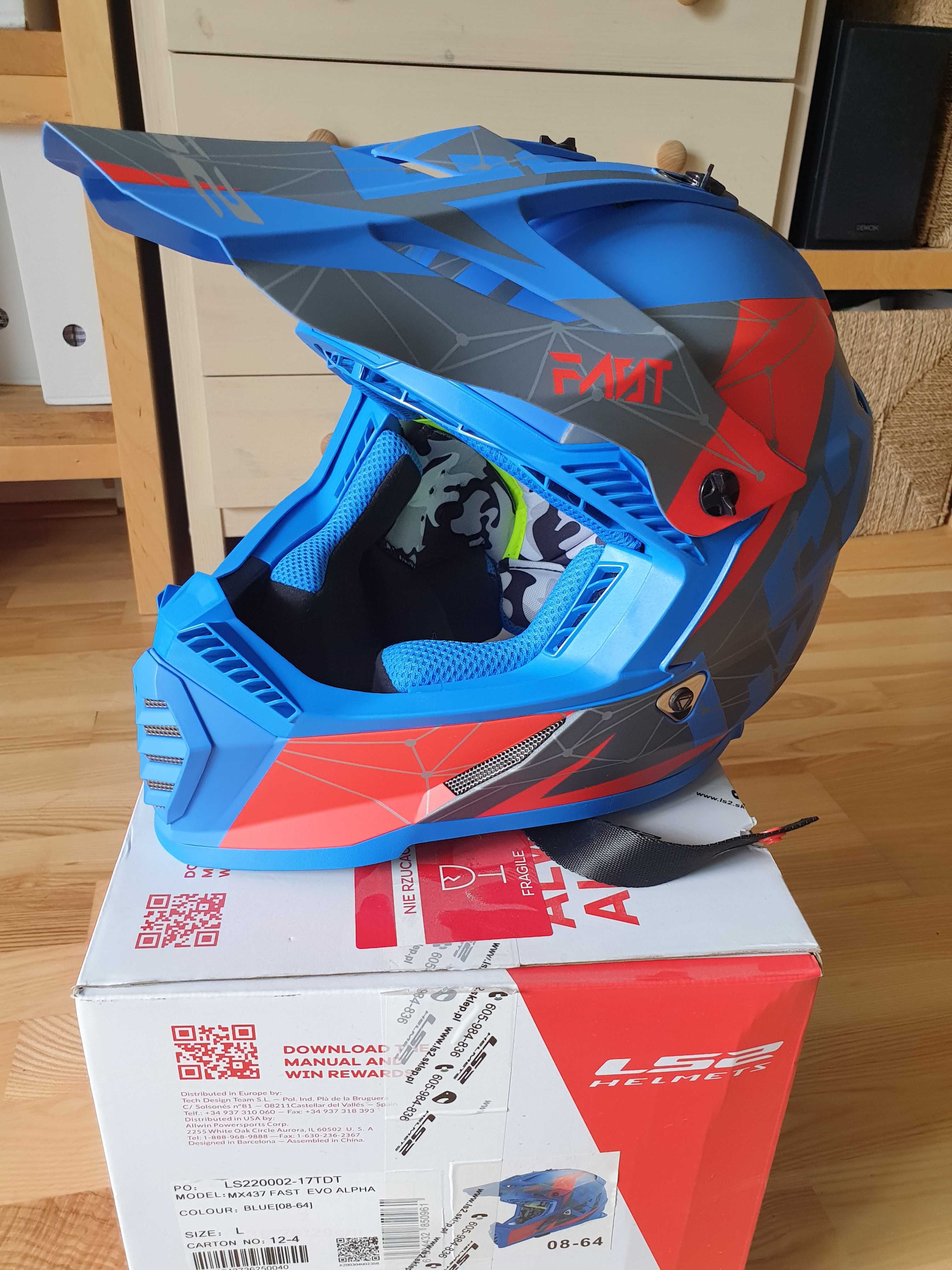 Kask enduro Kask LS2 Fast EVO Alpha L  Kask moto Kask rowerowy