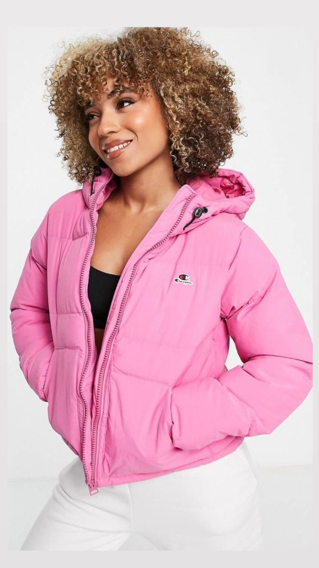 Новая зимняя куртка Champion M Pink