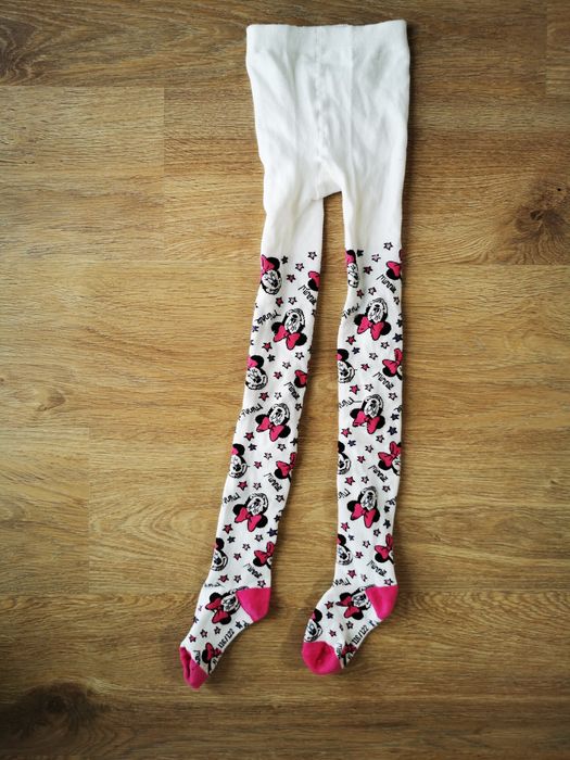 Rajstopy bawełniane myszka minnie Disney rozmiar 116-122 cm, 6-7 lat