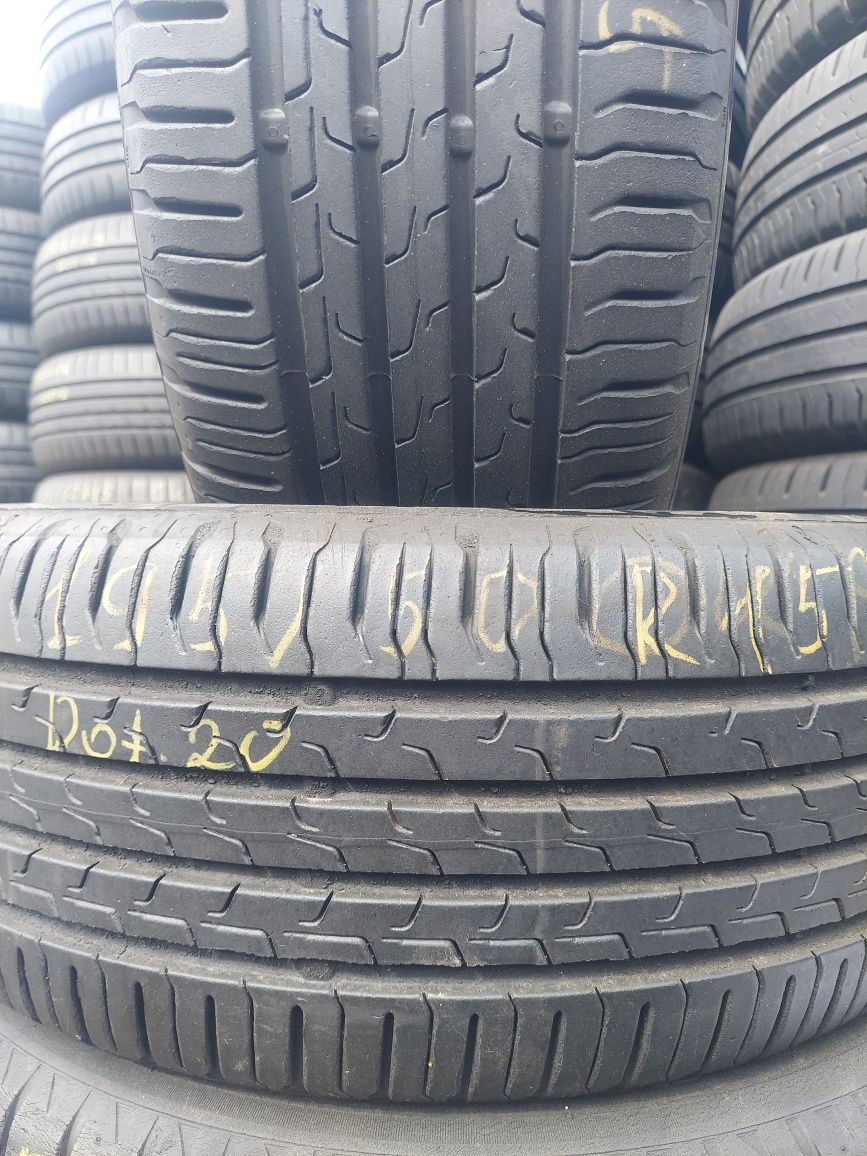 Opony używane 2x 195/50R15 Continental EcoContact 6 Lato Gwarancja