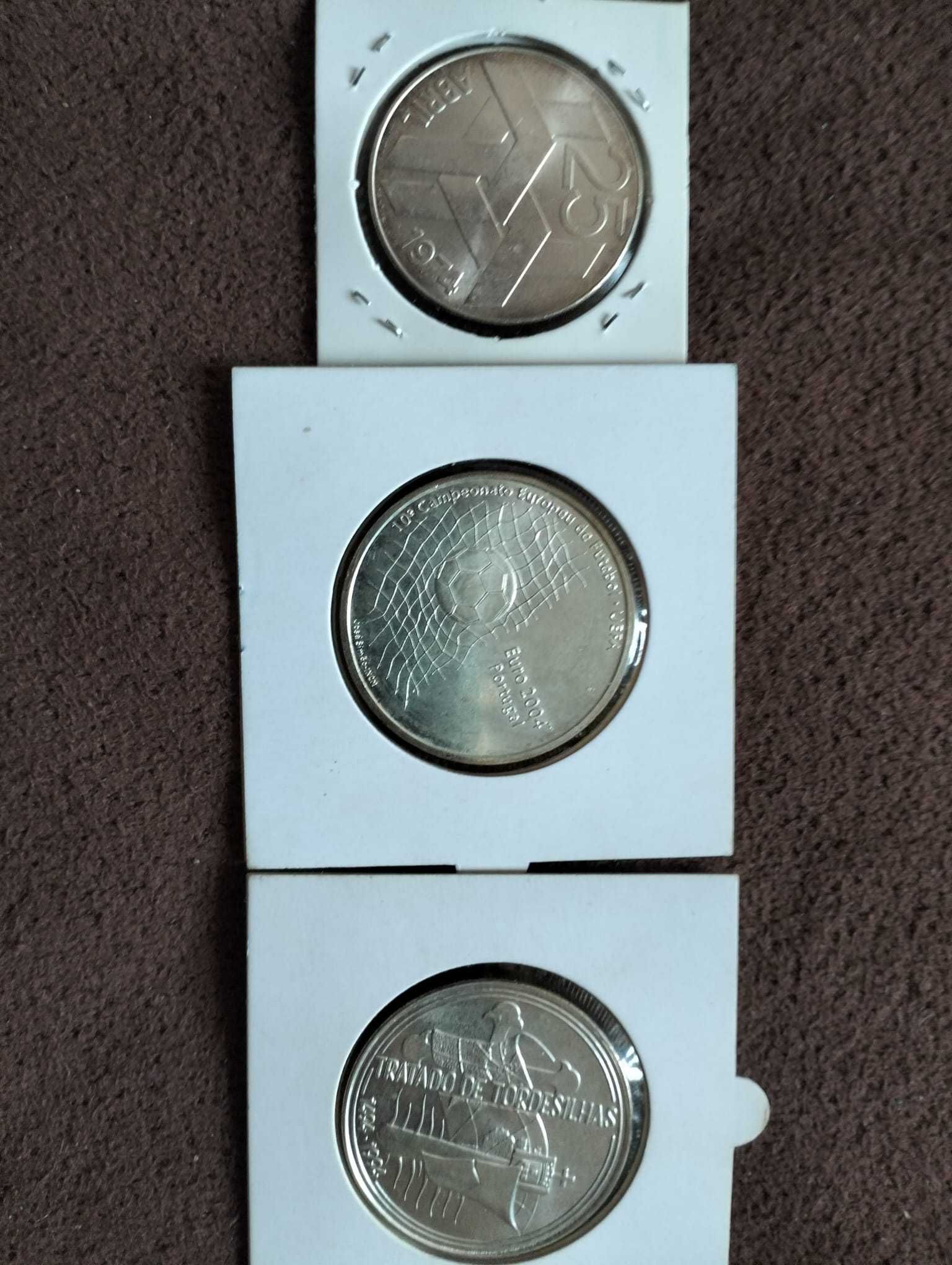 Moedas 250 e 1.000 Escudos de Prata