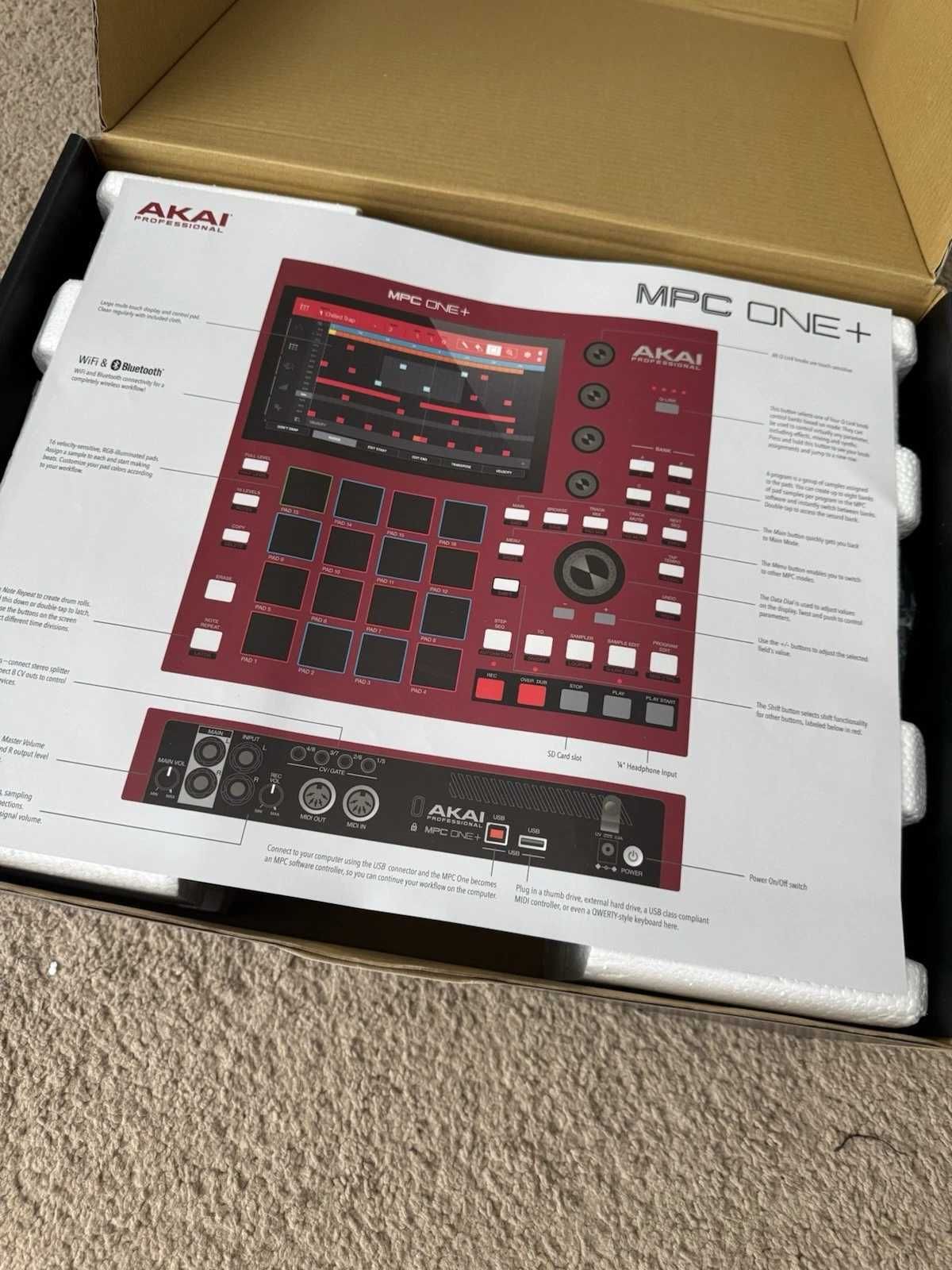 Akai MPC One+ Plus Standalone podkładki MPC do produkcji muzyki