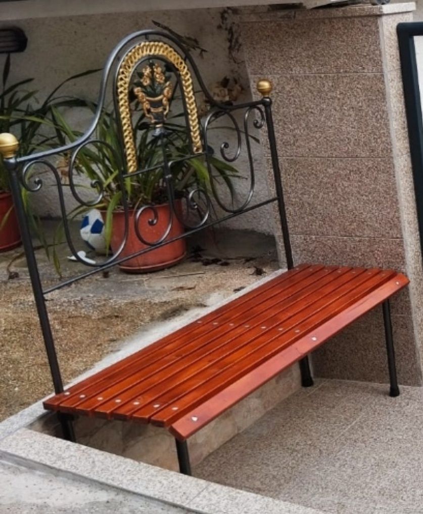 banco antigo jardim decoração