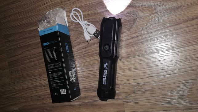 Ліхтарик, фонарик Smiling Shark акумуляторний з зарядкою від USB