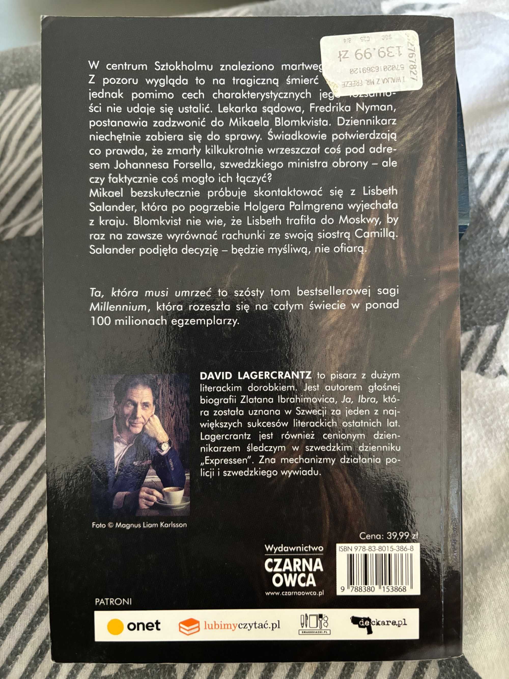 David Lagercrantz "Ta, która musi umrzeć"