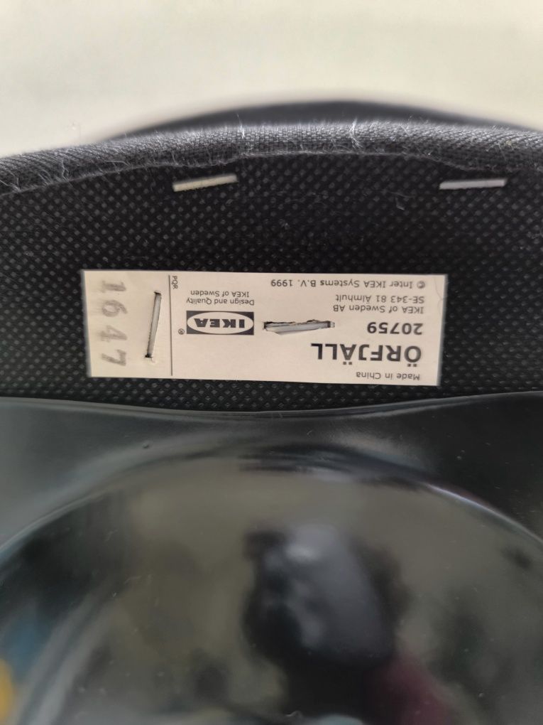 Krzesło obrotowe dla dziecka czarne ikea