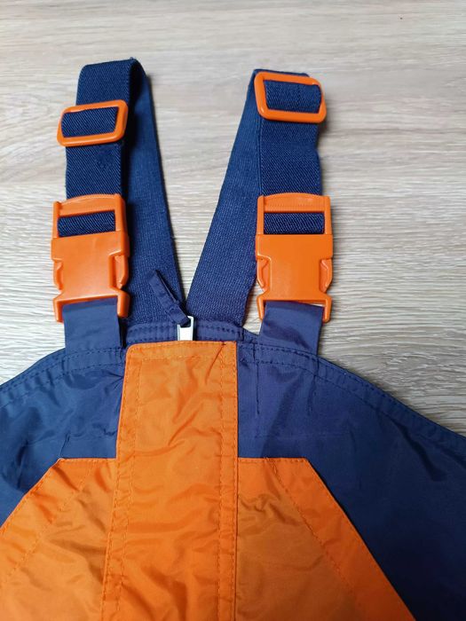 Spodnie deszcz granatowe szelki suwak odblaski 'Movement session' 92