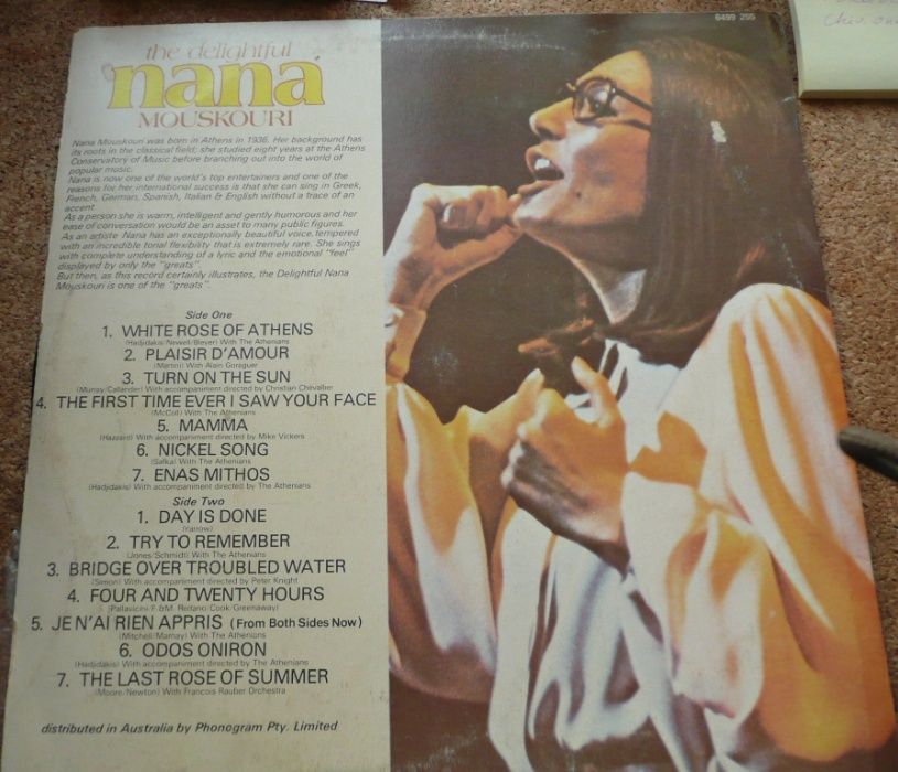 Nana Mouskouri THE DELIGHTFUL płyta winylowa