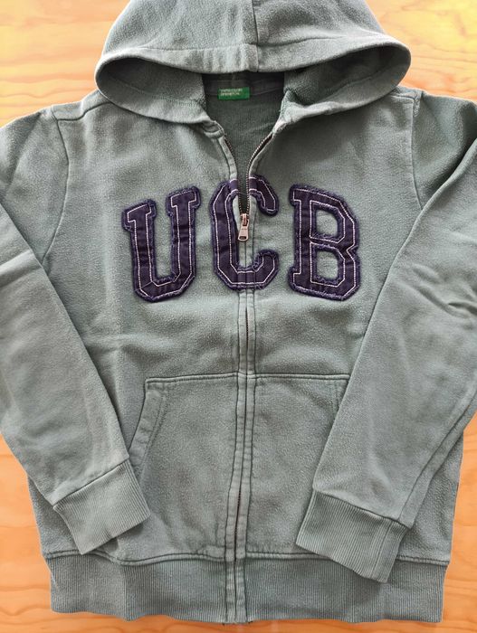 2 casacos e 1 camisola de rapaz. Benetton. 6/7-9/10 anos.