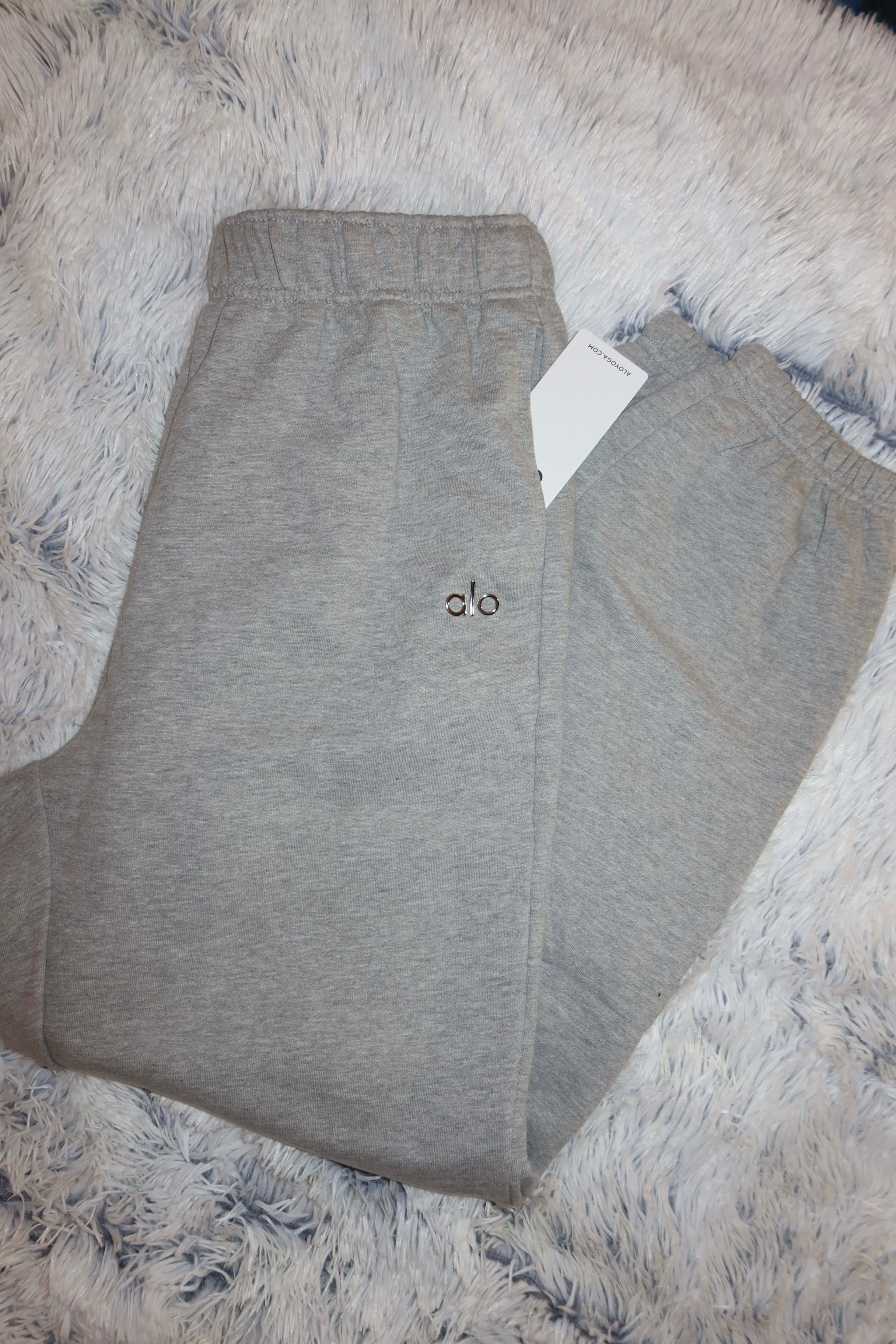 Accolade sweatpant alo yoga серые меланж спортивные широкие штаны L