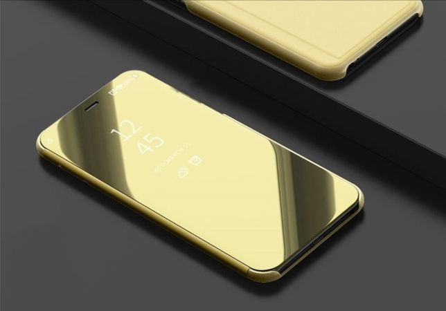Чехол Mirror для Huawei P Smart Plus / Nova 3i / INE-LX1 книжка Gold