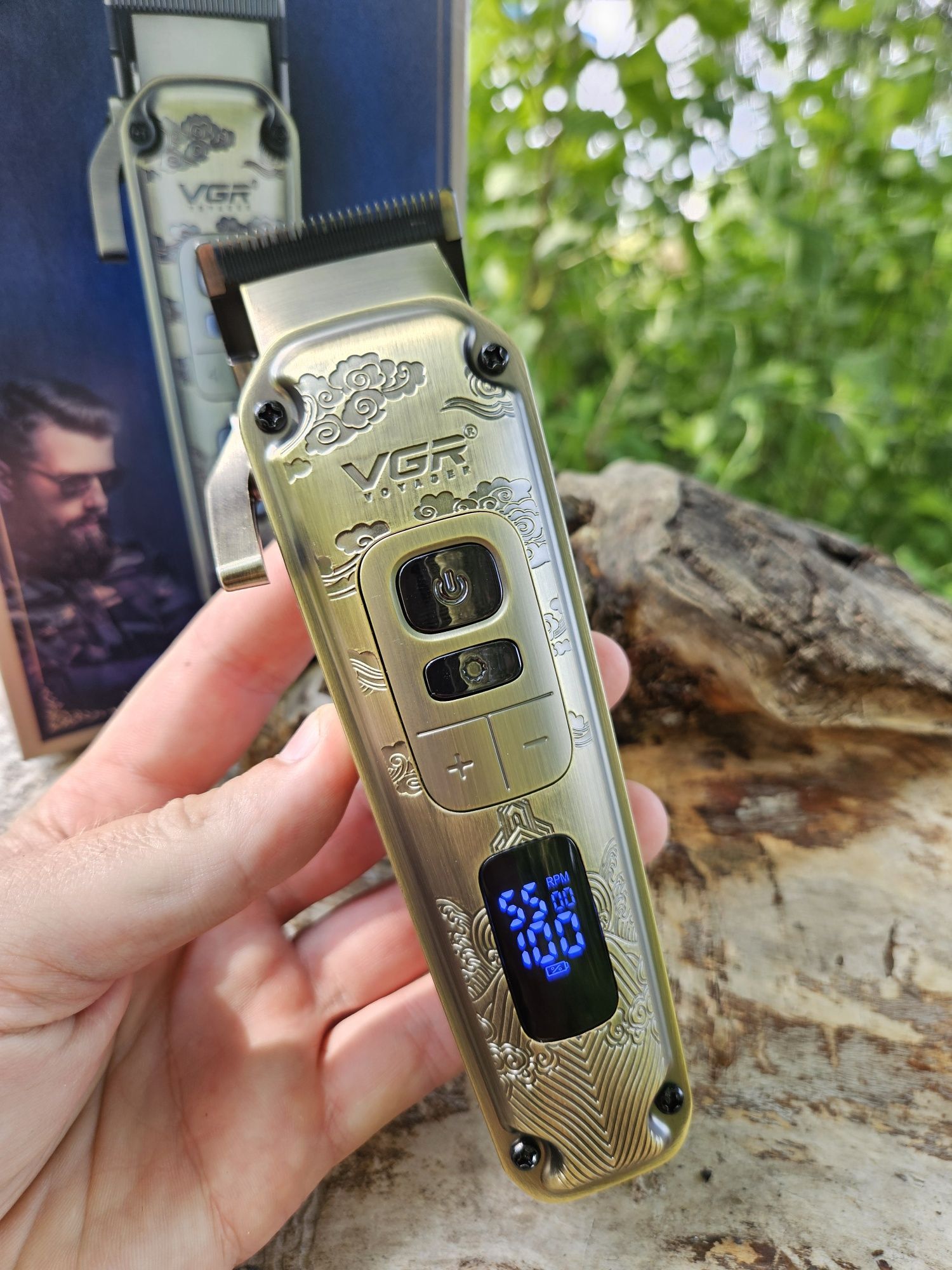 Професійна машинка VGR 005 для стрижки голови тример бороди оригінал