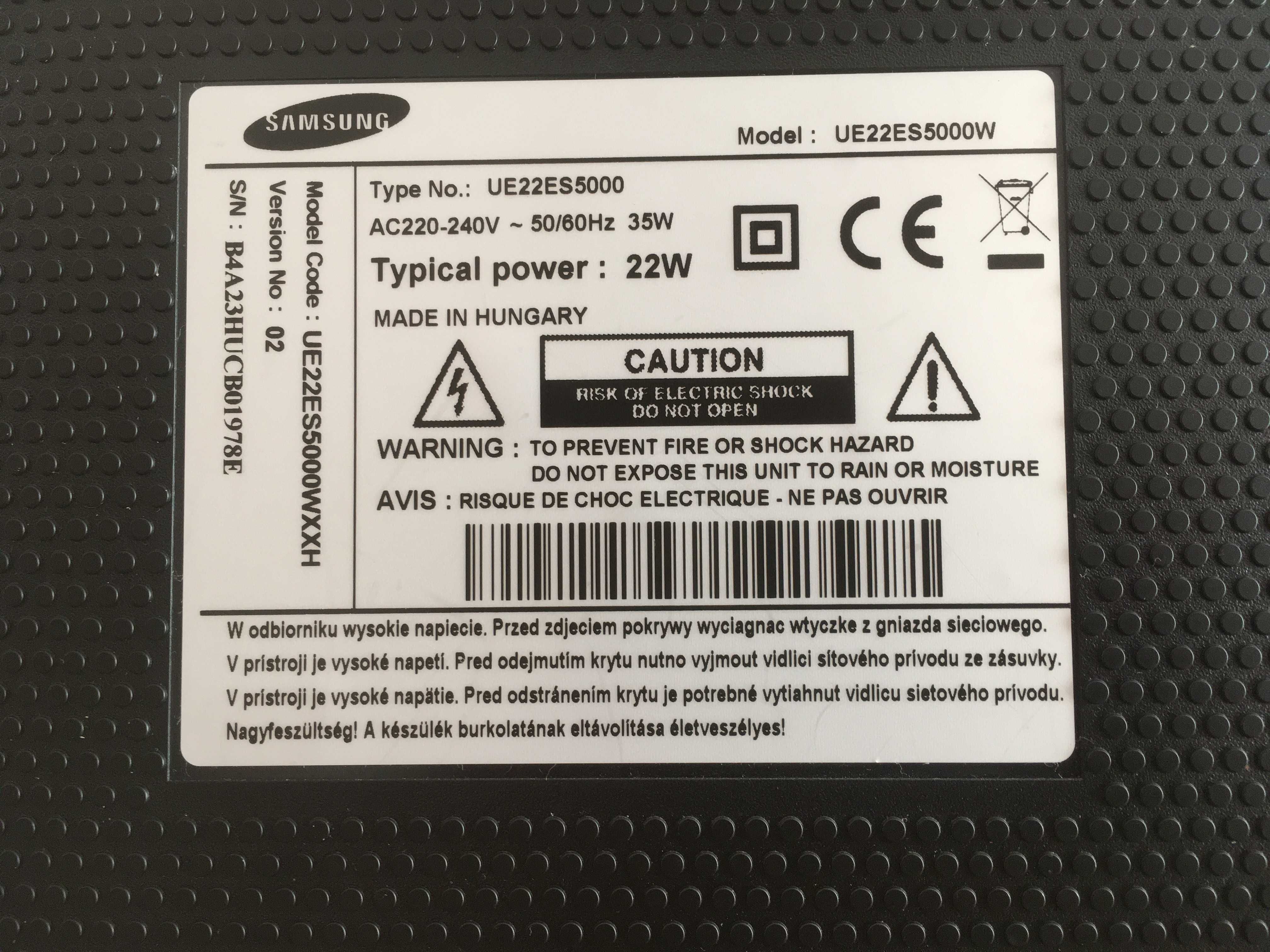 Telewizor/monitor Samsung UE22ES5000