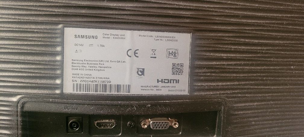 Monitor 24- Samsung LS24D330