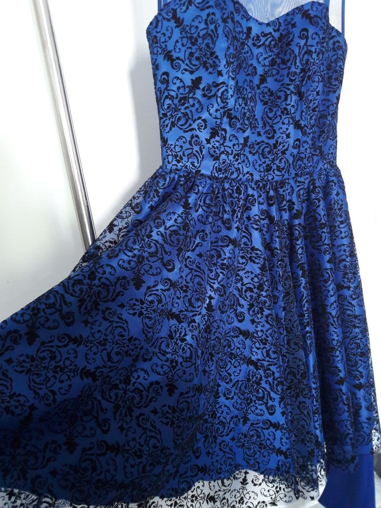 Vestido Azul de cerimónia