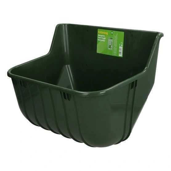 Karmidło, żłób, koryto, poidło prostokątne, oliwkowy, 15 l, Kerbl