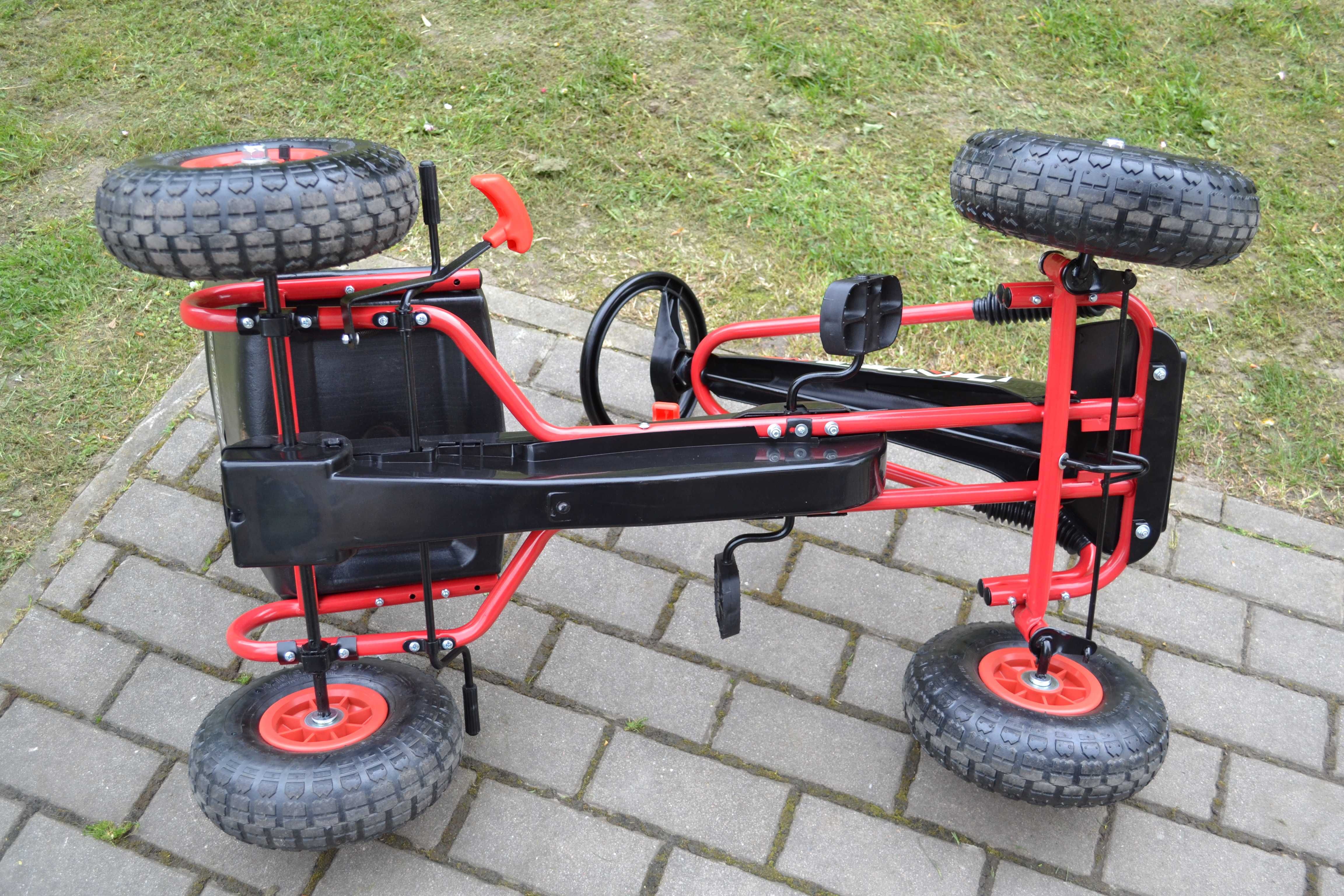 Gokart na pedały Pompowane koła Jak Nowy