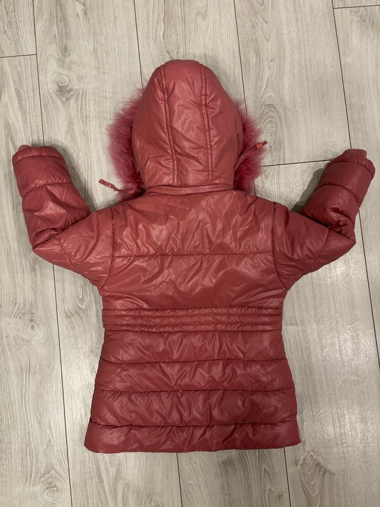 Kurtka zimowa dla dziewczynki 110/116 cm