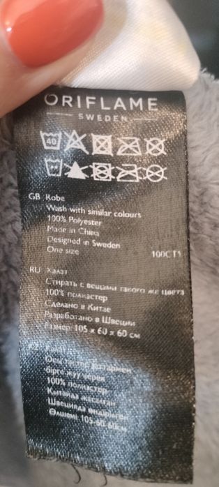 Roupão quentinho Oriflame
