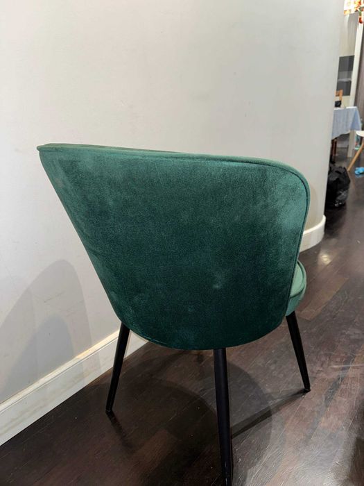 Fotele zielone welurowe