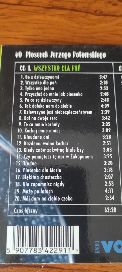 Sprzedam płytę CD 40 Piosenek Jerzego Połomskiego 2 cd