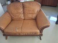 Zestaw kler sofa fotel podnóżek